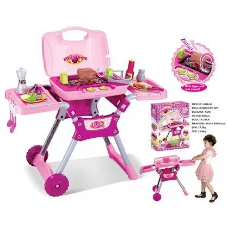 G21 Kindergrill mit Zubehör pink 6906690 Must-Have