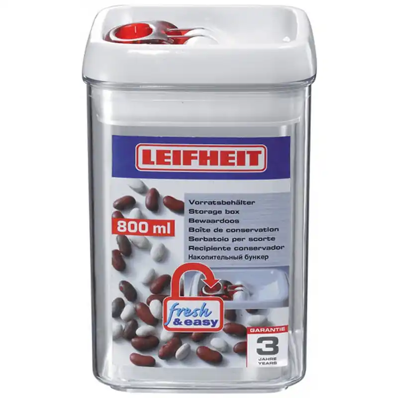 Neue Ware LEIFHEIT Fresh Easy Vorratsbehälter 0,8 L eckig 31208