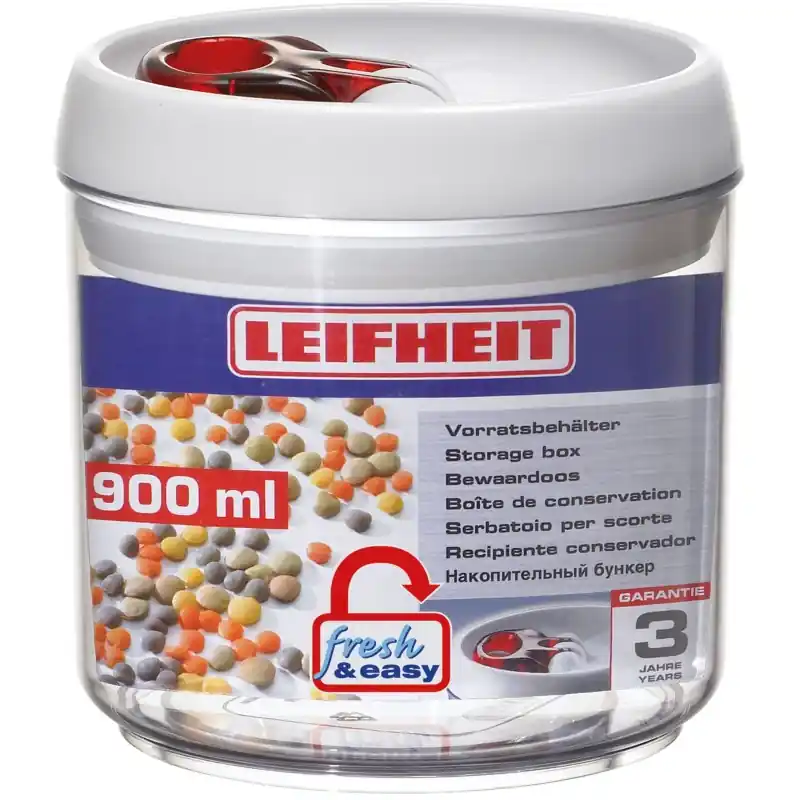 Markenware LEIFHEIT Fresh Easy Vorratsdose 0,9 L, rund 31200