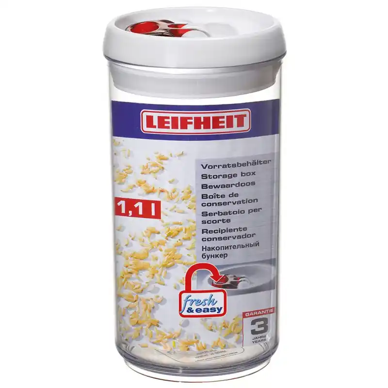 LEIFHEIT Fresh Easy Vorratsdose 1,1 L, rund 31201 Expressversand
