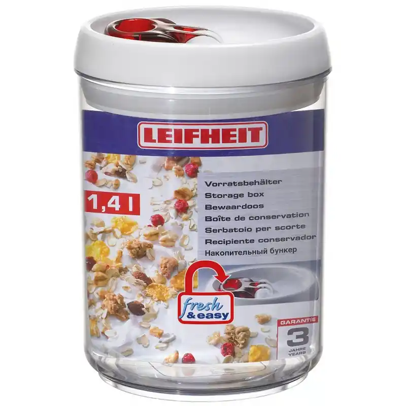 Beliebt LEIFHEIT Fresh Easy Vorratsdose 1,4 L, rund 31202