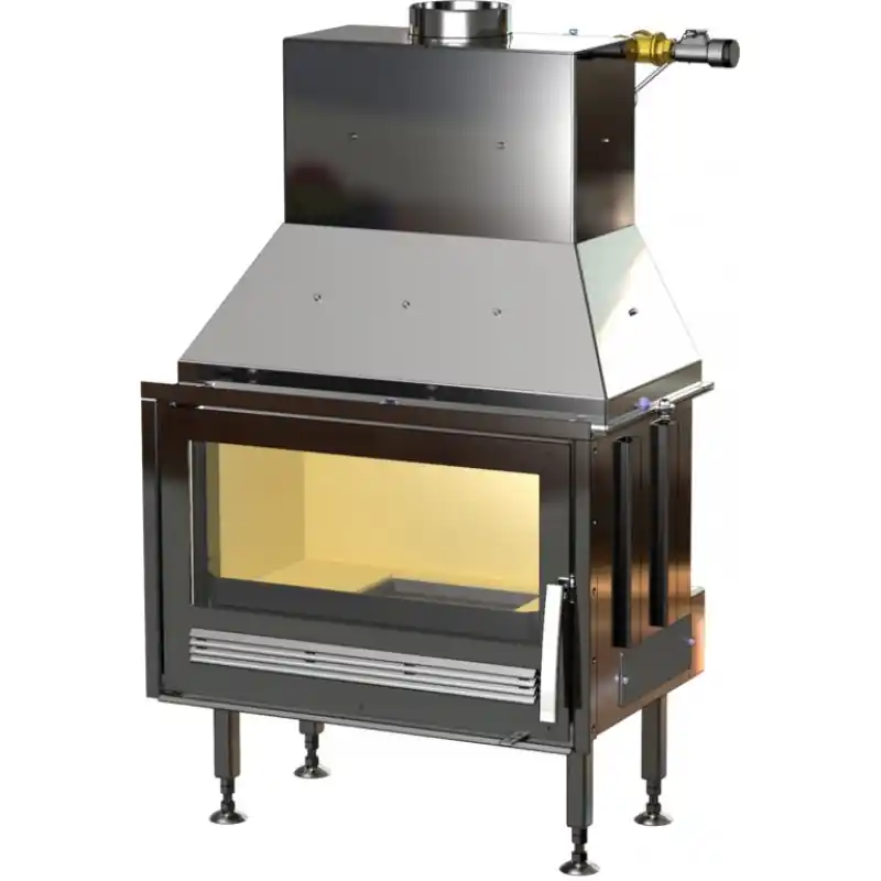 ABX OXFORD, Wärmetauscher 10 kW, Kamineinsatz für Holz, Blech Super-Preis