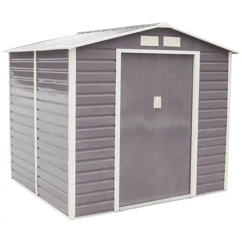 Neu G21 Gartenhaus GAH 407 - 213 x 191 cm, grau 63900521