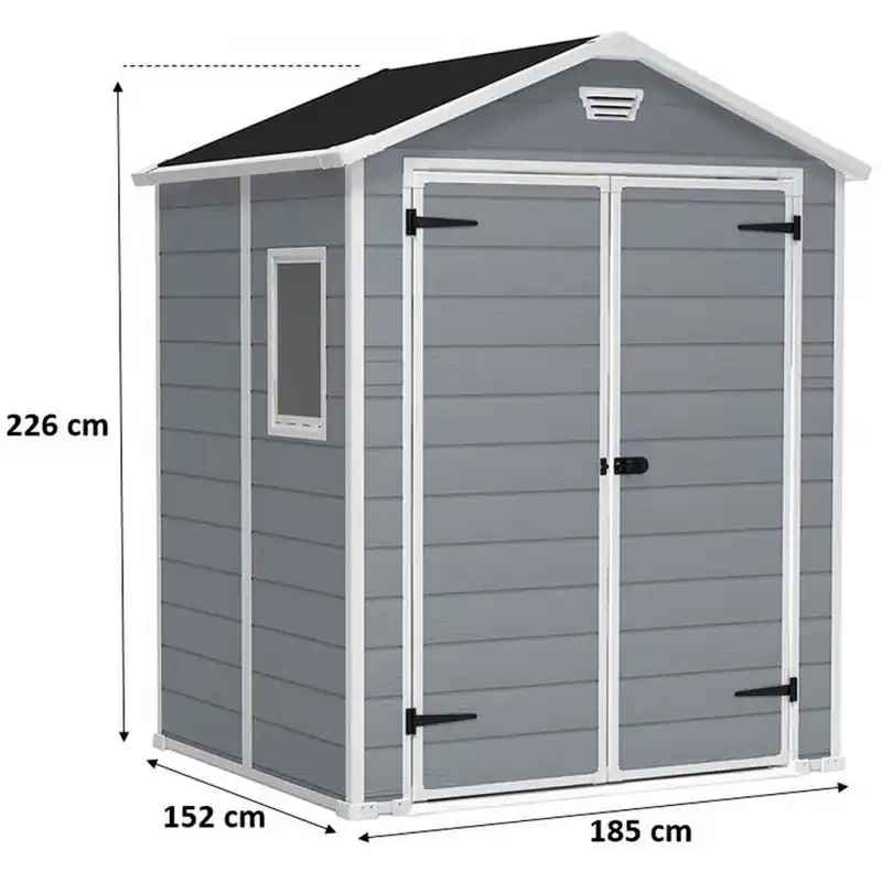 KETER MANOR 6 x 5 DD Gartenhaus, 185 x 152 x 226 cm 17197128 Angebot