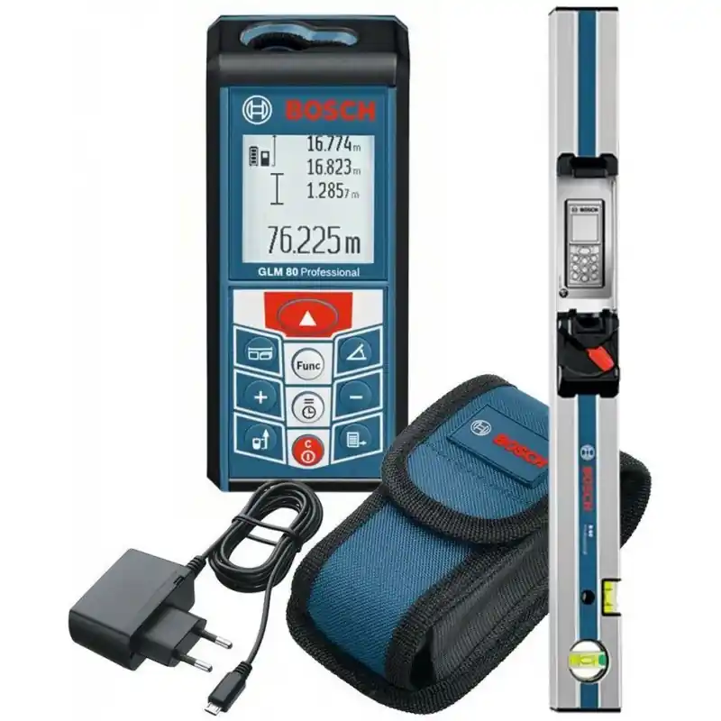Super-Preis BOSCH GLM 80 + R 60 Laser-Entferungsmesser + Messschiene 0601072301