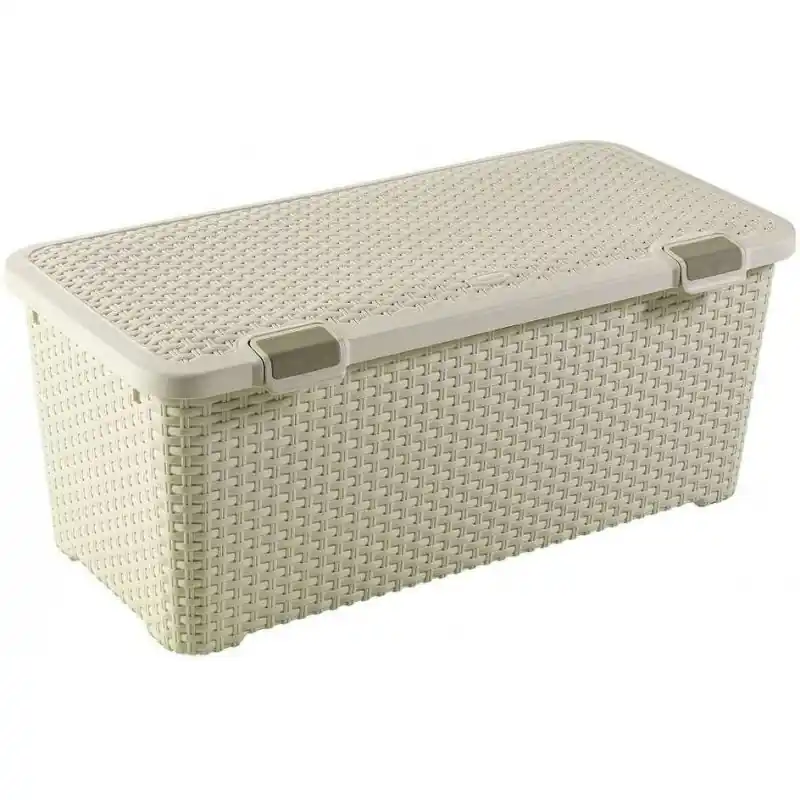 CURVER STYLE 72L Aufbewahrungsbox mit Deckel 79 x 39,7 x 33 cm creme 00712-885 Online Kaufen