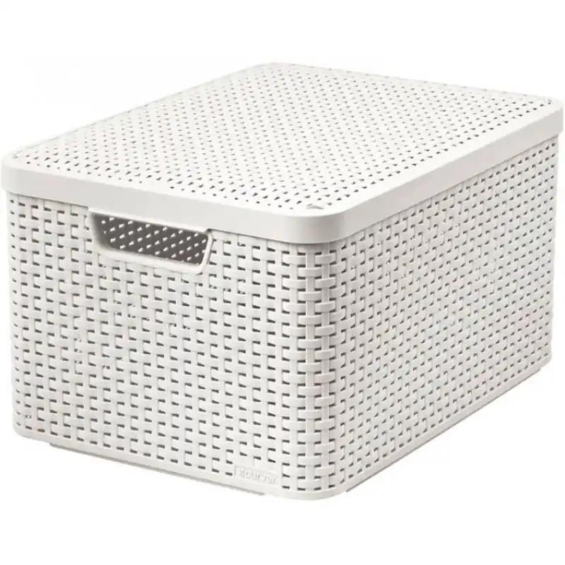 Must-Have CURVER STYLE L Aufbewahrungsbox mit Deckel 44,5 x 33 x 24,8 cm creme 03619-885
