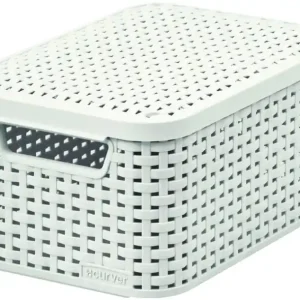 Markenware CURVER STYLE S Aufbewahrungsbox mit Deckel 29,1 x 19,8 x 14,2 cm creme 03617-885