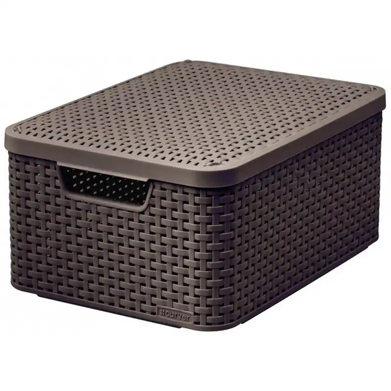 Top-Seller CURVER STYLE M Aufbewahrungsbox mit Deckel 39,3 x 29,3 x 18,7 cm dunkelbraun 03618-210
