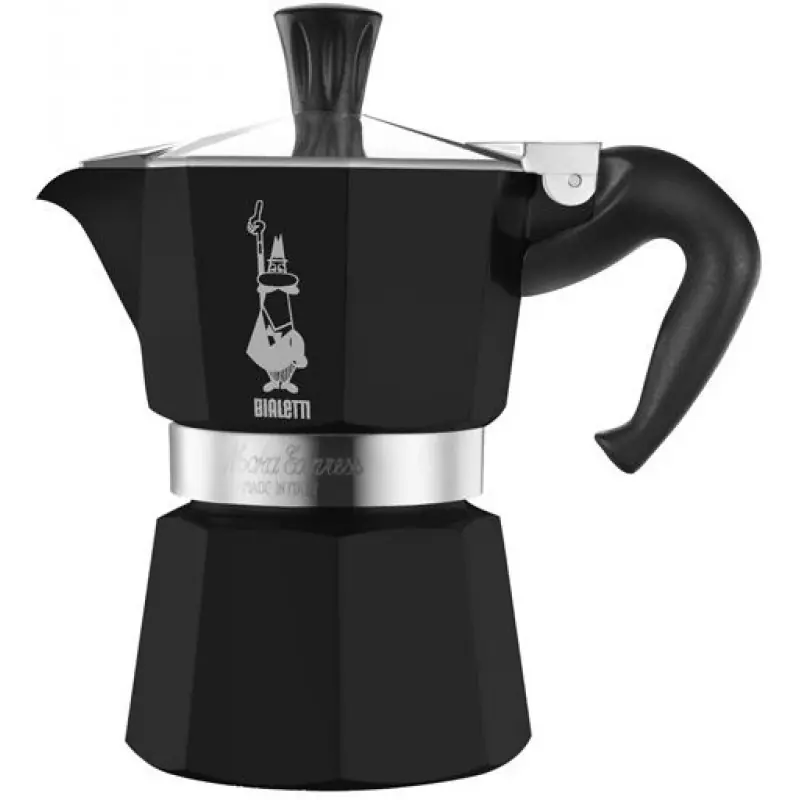 Knallerangebot BIALETTI Moka Express 6 Tassen Espressokocher, Alu-Schwarz 2130199314