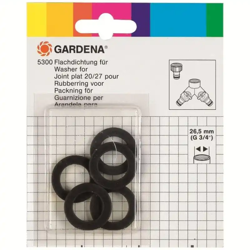 Sale Gardena Flachdichtung 26,5 mm (G3/4") (5 Stk) 5300-20
