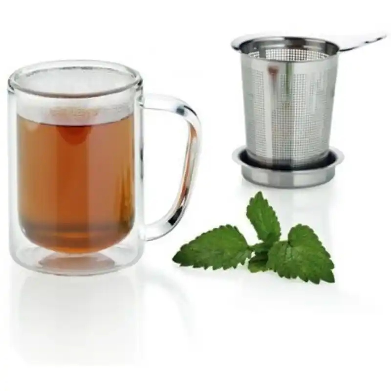 Letzte Chance KELA Teeglas VERONA mit Sieb, KL-10853