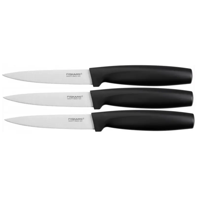 Sofort Bestellen Fiskars Functional Form Gemüsemesserset, schwarz, 3-teilig 1014276