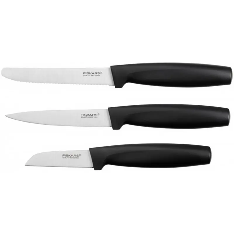 Fiskars Functional Form Küchenmesserset, 3-teilig, schwarz 1014274 Saisonangebot