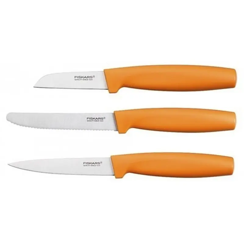 Kracherpreis Fiskars Functional Form Küchenmesserset, 3-teilig, orange 1014272