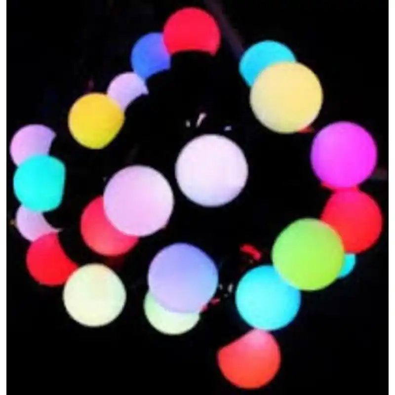 Weihnachtsbeleuchtung Kugel 1 cm, 100 LED, RGB-bunt IP44 VS 477 Schnäppchen