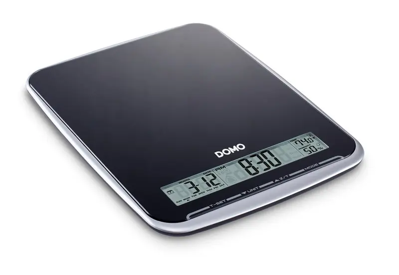 Schnäppchen DOMO Küchenwaage Glasoberfläche-schwarz DO9105W