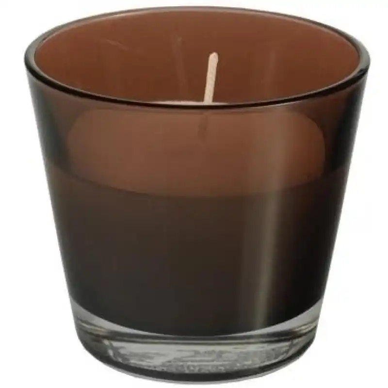 PAPSTAR Kerzen im Glas, Braun, 81383 Mega-Angebot
