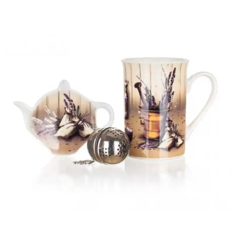BANQUET Tea Set Lavender, 3-teilig 60HM08093 Mega-Angebot