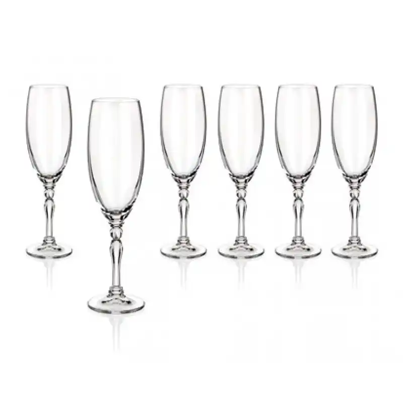 Nur Heute BANQUET CRYSTAL Lucille Sektgläser 190 ml, 6er Set, 02B4G005190