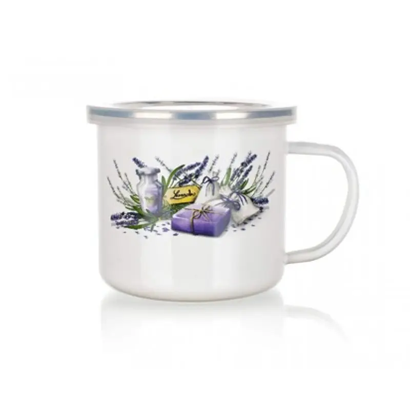 BANQUET "Lavender" Becher emailiert 0,5L 13RMVEG06 Sichere Zahlung