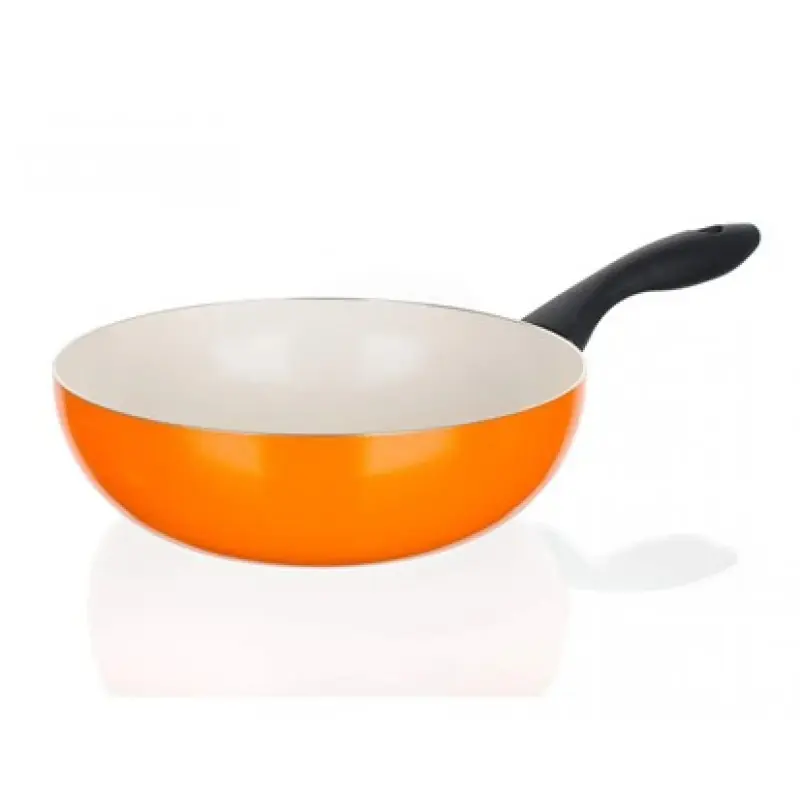 BANQUET Wok Pfanne 24 cm orange Ceramia Natura Arancia 40JC24WCCOR Markenware