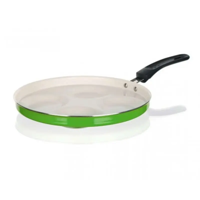 BANQUET Pfanne für 4 Pfannkuchen, Durchmesser 25 cm, grün Natura Ceramia Verdequet 40JE25PCCCGR Top-Seller
