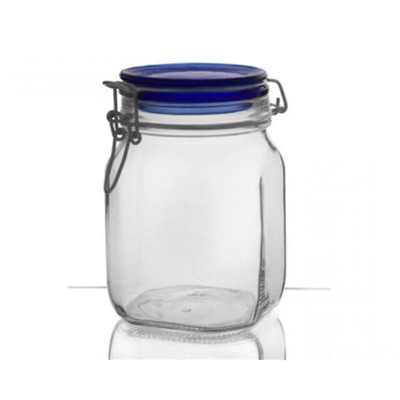 Ausverkauf BANQUET Fido Drahtbügelglas 1,0 Liter, Blau 05149530