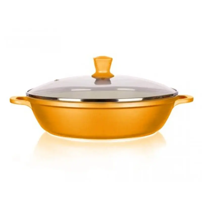 BANQUET AVIGNON Paella-Pfanne mit Deckel, 28 x 7 cm 40SPB28CCO Ausverkauf