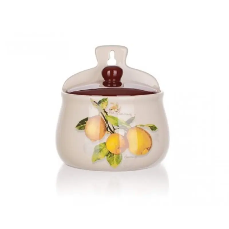 BANQUET Keramik Dose mit Deckel, Lemon 60ZF1096LM Mega-Angebot