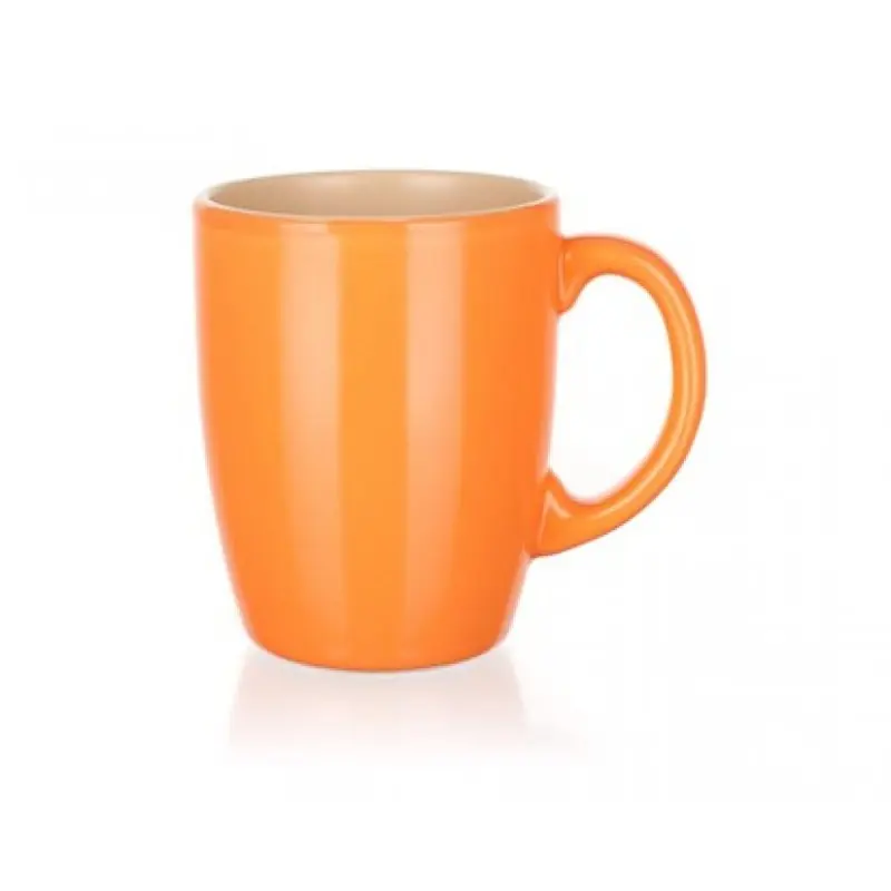Solange Der Vorrat Reicht BANQUET Amanda Keramik Tasse Orange 310 ml 20808M2991