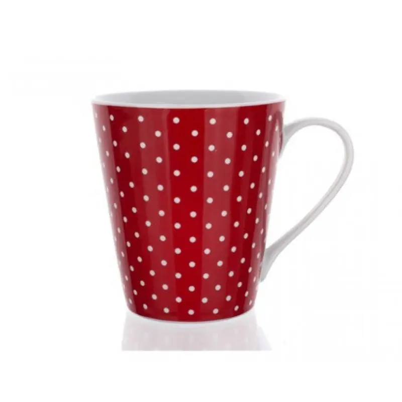 Zertifiziert BANQUET konische Tasse rot mit Punkten 60JG006