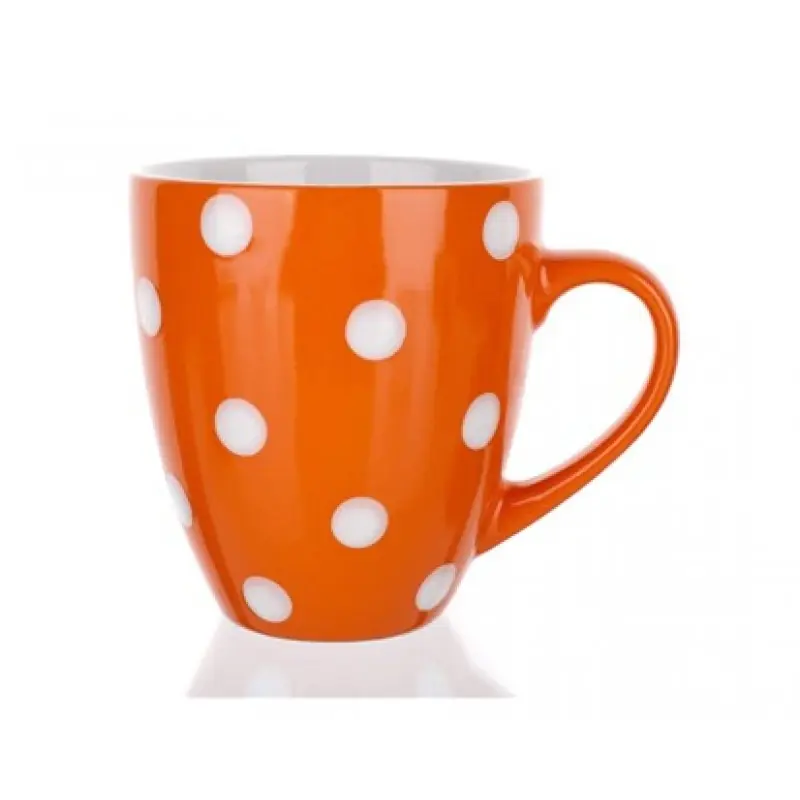 Solange Der Vorrat Reicht BANQUET Jumbotasse orange mit Tupfen 60K1512-D