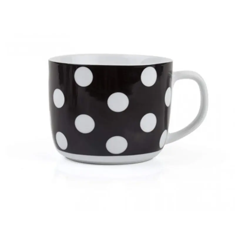 BANQUET Suppentasse schwarz mit Punkten 60JG1726 Neue Ware