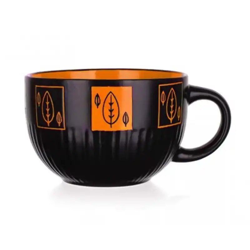 BANQUET „Orange Blätter“ Jumbobecher 60HH1026416OR Sichere Zahlung