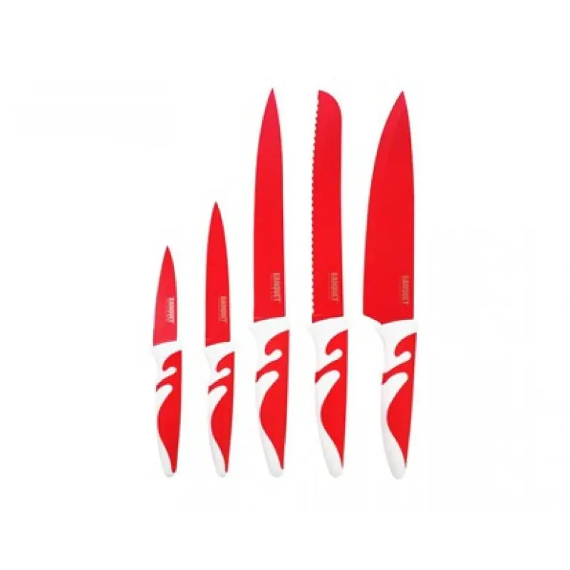 BANQUET Messer-Set mit Antihaftbeschicht., Symbio New Rosso 25LI008105R-A Markenprodukt