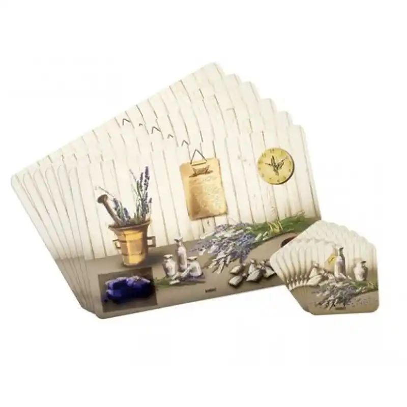 Neue Ware BANQUET 12-teiliges Set Platzdeckchen LAVENDER 12CF43287SET
