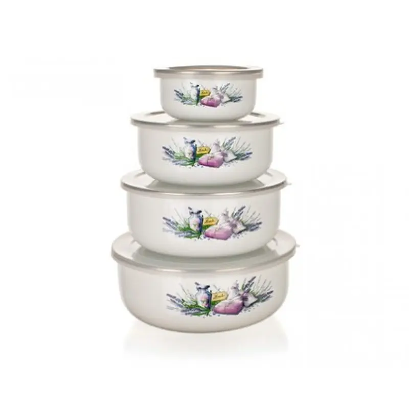 BANQUET 4 Schalen emailliert LAVENDER 1320078LAV Saisonangebot