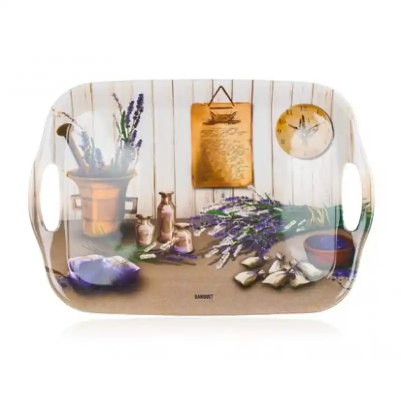 BANQUET Sandwichplattenteller mit Griffen LAVENDER Culinaria 12HK20097M-A Top-Preis