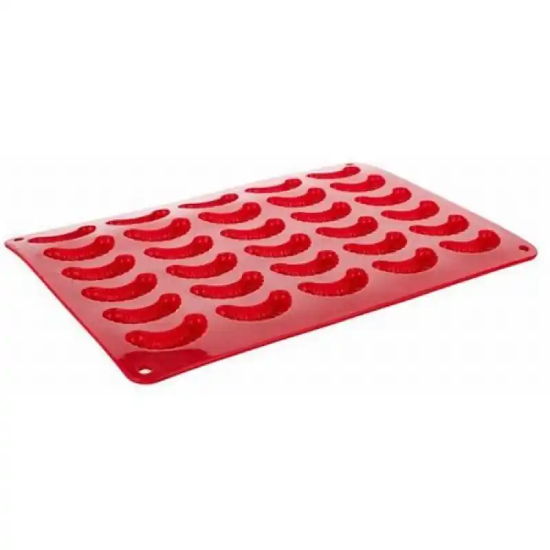 Silikon Backform Vanillekipferl CULINARIA red Nur Für Kurze Zeit