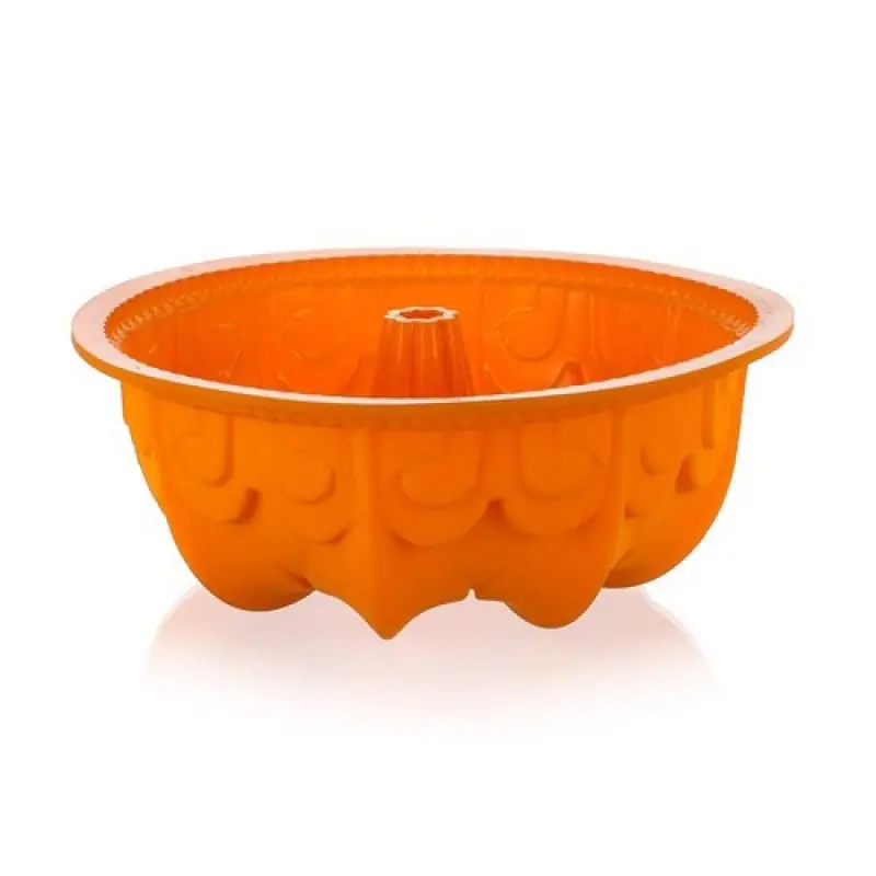 Preisreduziert BANQUET Silikon Gugelhupf-Backform 25x9 cm Culinaria Orange 3120020O