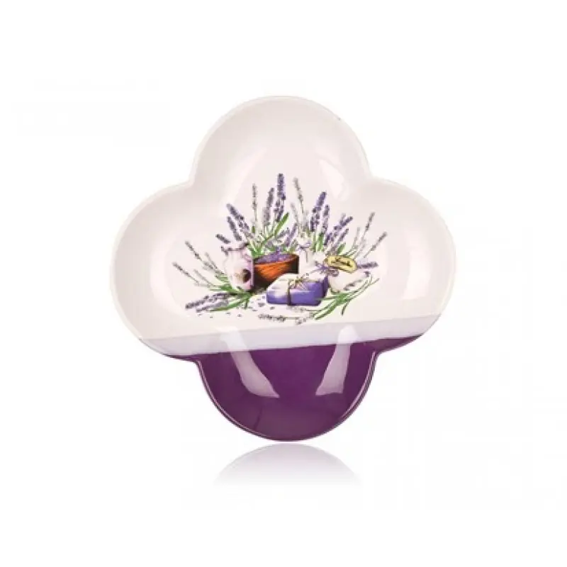 Preisreduziert BANQUET Snack-Teller in Kleeblatt form 26 cm LAVENDER 60SM02