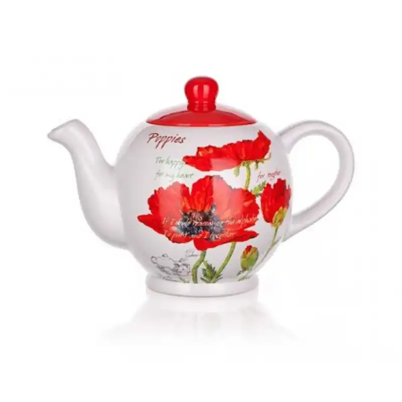 Preiswert BANQUET Kanne Red Poppy 1200ml 60ZF1171RP
