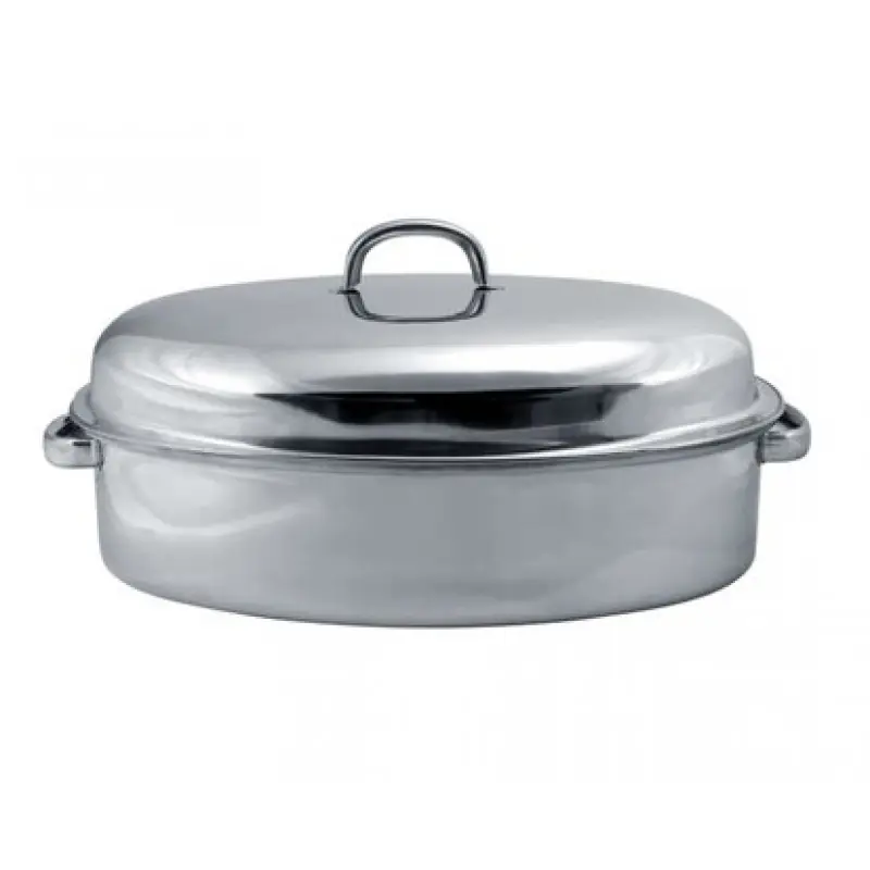 Billig BANQUET Edelstahl Bratentopf mit Deckel,oval, Shine 38 151 935 338