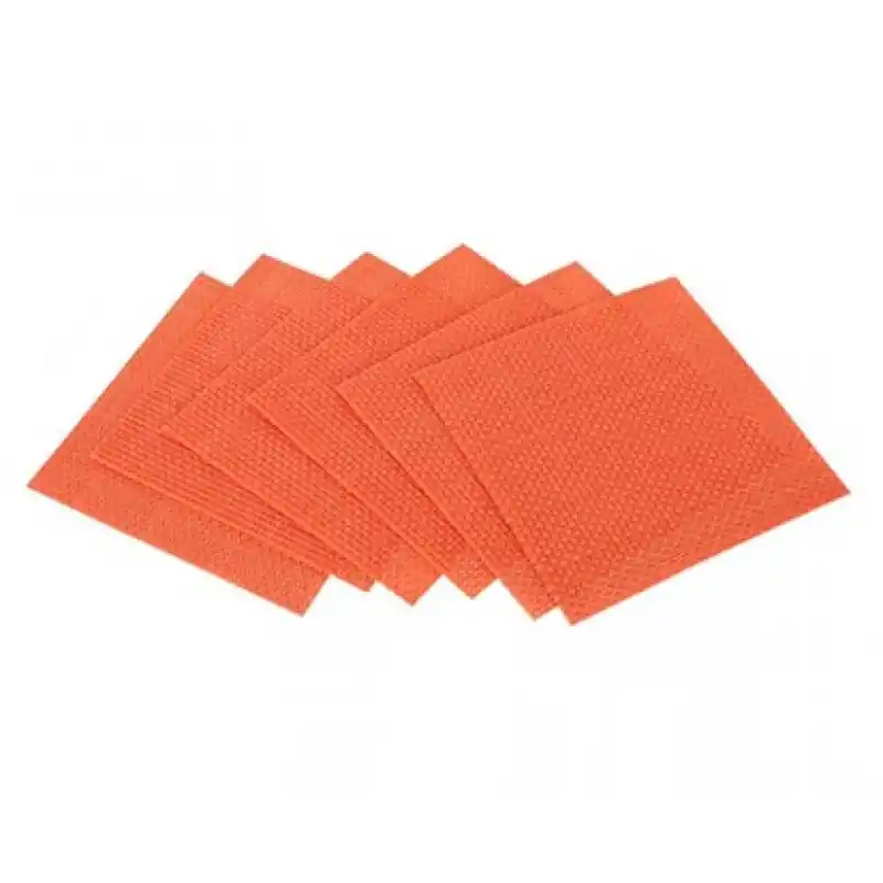 BANQUET 6 St. Glasunterlagen 10x10 cm Culinaria Orange 12CGCS0001 Begrenztes Angebot
