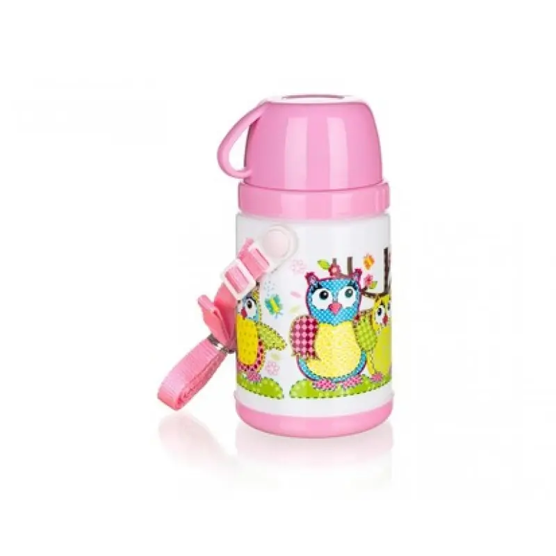 BANQUET Thermoflasche mit Becher EULE Pink 320 ml 12638000P Rabatt