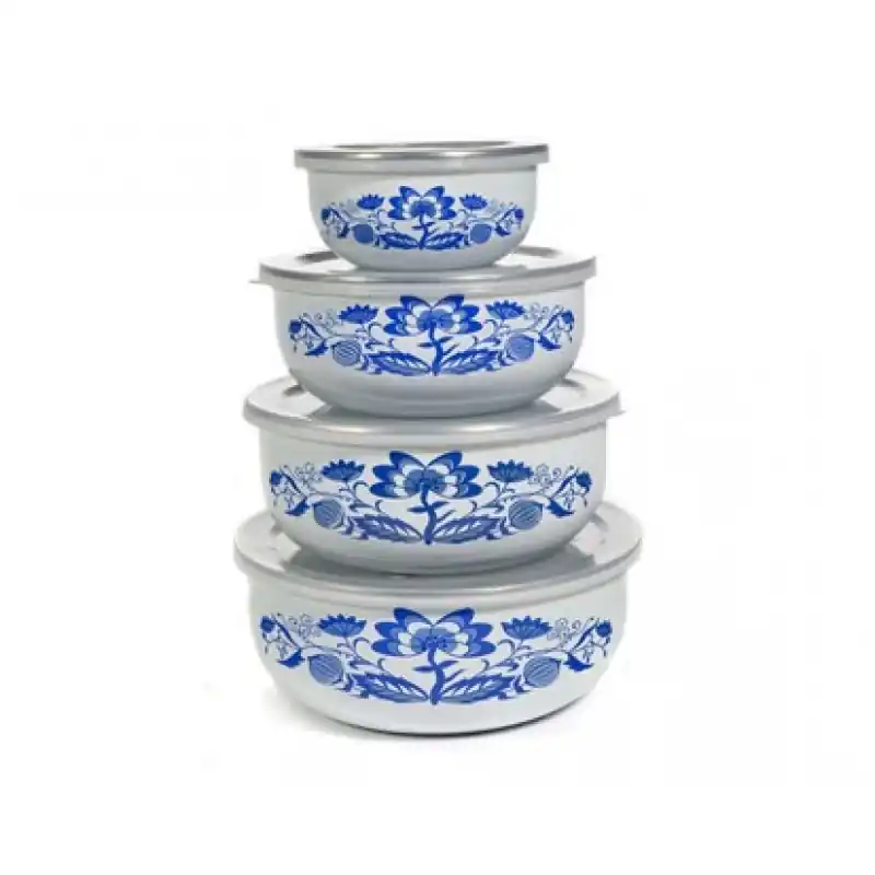 BANQUET 8-teiliges Set von emaillierten Schalen Belly ONION 1320058D Ausverkauf