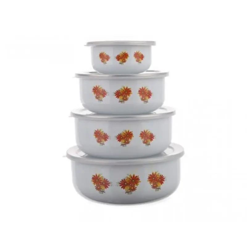 Abverkauf BANQUET 8-teiliges Set von emaillierten Schalen Belly-Astra 1320078D