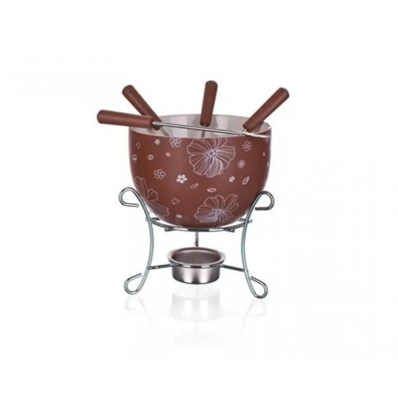 Versand Am Gleichen Tag BANQUET Fondue Set Choco Blossoms 17AA1203-A