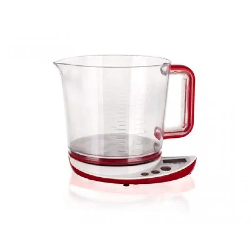 Expressversand BANQUET Küchenwaage mit Messbecher Culinaria Red 28CS0004R